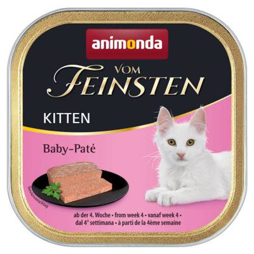 Animonda vom Feinsten Kitten Baby Paté, 6 x 100g Z naturalną tauryną