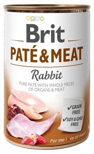 Brit Pate&Meat z królikiem 6x400g