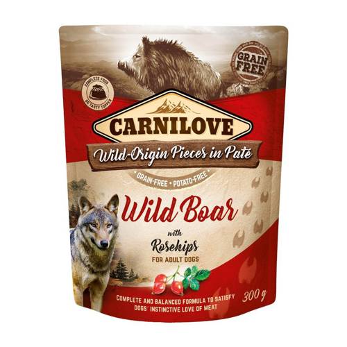 Carnilove Dog Pouch Wild Boar&Rosehips 300g