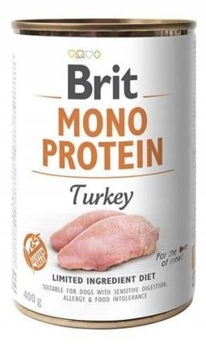 Brit Mono Protein dla psa Turkey (Indyk) 6x 400g