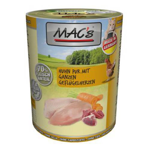 MAC’s Cat karma dla kota, 6 x 400 g Drób i żurawina