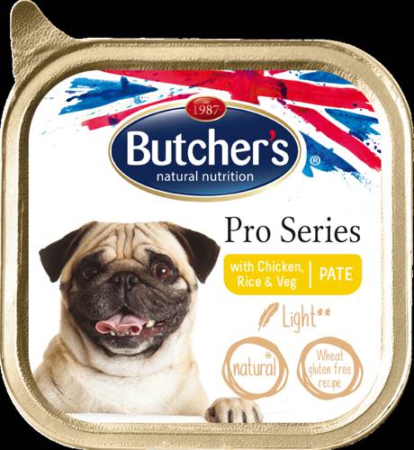 Butcher's Pro Series Light z Kurczakiem, Ryżem i Warzywami 150g