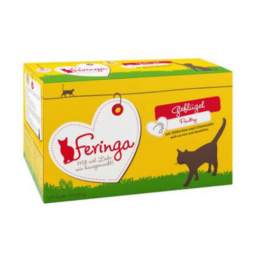 Feringa w saszetkach, 12 x 85 g Drób z marchwią i mniszkiem