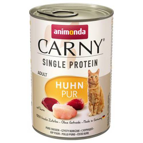 Animonda Carny Single Protein Adult, 6 x 400 g Kurczak