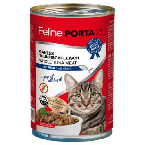 Feline Porta 21, 6 x 400 g Tuńczyk z wołowiną