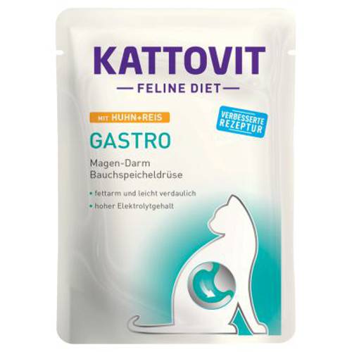 Kattovit Gastro w saszetkach Kurczak i ryż, 12 x 85 g