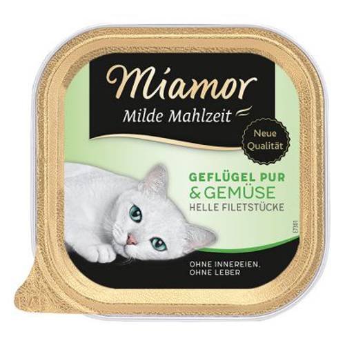 Megapakiet Miamor Milde Mahlzeit,  24 x 100g Kurczak z szynką