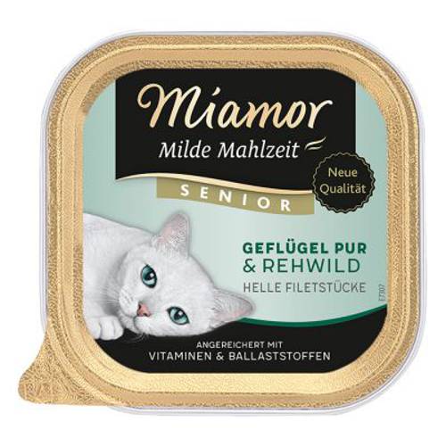 Miamor Milde Mahlzeit, 6 x 100 g Drób z szynką