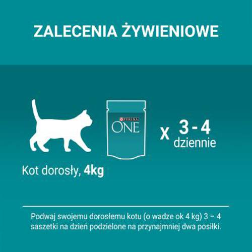 Purina ONE Sterilised Indyk z zieloną fasolką, 6 x 85 g