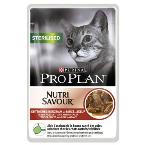 Pro Plan Sterilised Nutrisavour Wołowina, 24 x 85 g