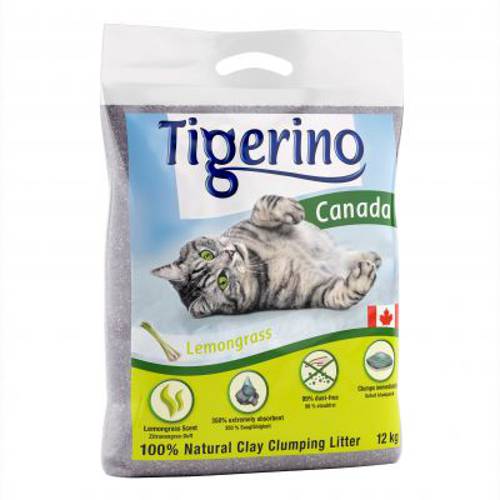 Tigerino Canada Style żwirek dla kota - zapach trawy cytrynowej 12 kg (ok. 12 l)