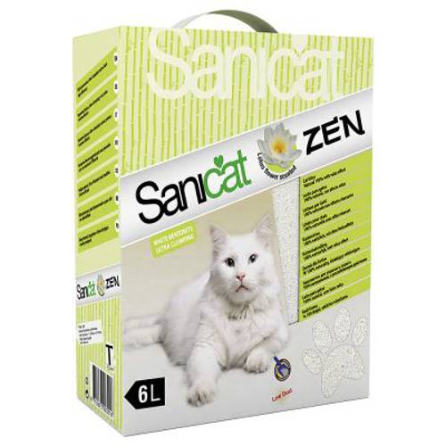 Sanicat Active White Lotus Flower żwirek zbrylający się 6 l