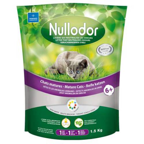 Nullodor Mature Cats silikatowy żwirek dla kotów 1,5 kg