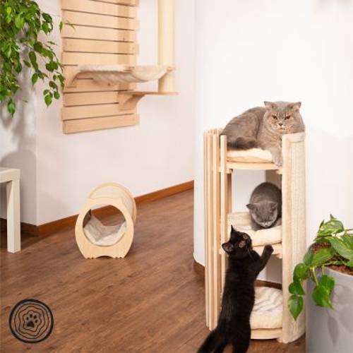 Natural Paradise wieża dla kota Lily Kremowa