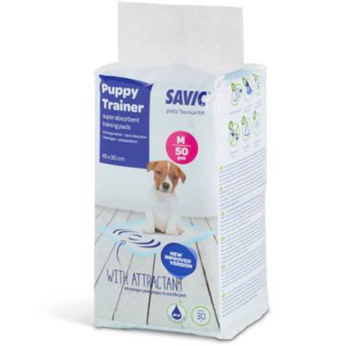 Savic Junior kuweta dla kota i psa, 56 cm Savic Puppy Trainer Pads Medium, 50 szt.