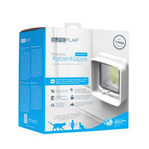 Drzwiczki dla kota SureFlap DualScan z czytnikiem mikrochipów Adapter do montażu, biały