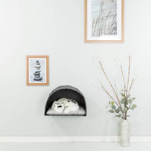 Trixie budka dla kota Lennie, do montażu na ścianie, z filcu Dł. x szer. x wys.: 45 x 30 x 30 cm