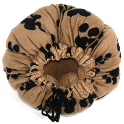 Poduszka Branca, beżowe w czarne łapki Ø 83 cm