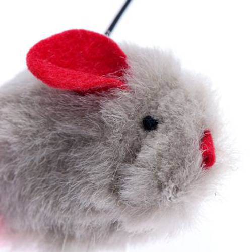 Wędka z myszką wydającą dźwięk 1 szt.