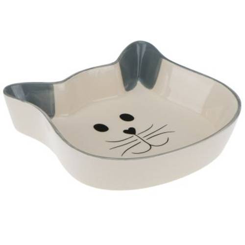 Trixie ceramiczna miska w kształcie głowy kota 250 ml, Ø 12 cm