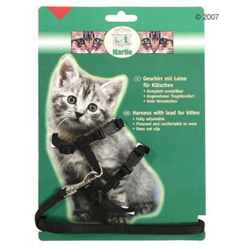 Szelki dla kociąt Karlie Czarne