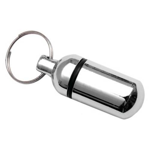 Chromowany brelok identyfikacyjny, adresówka 1 szt.