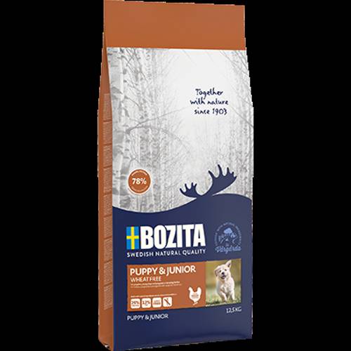 Bozita Puppy & Junior bez pszenicy 12,5kg