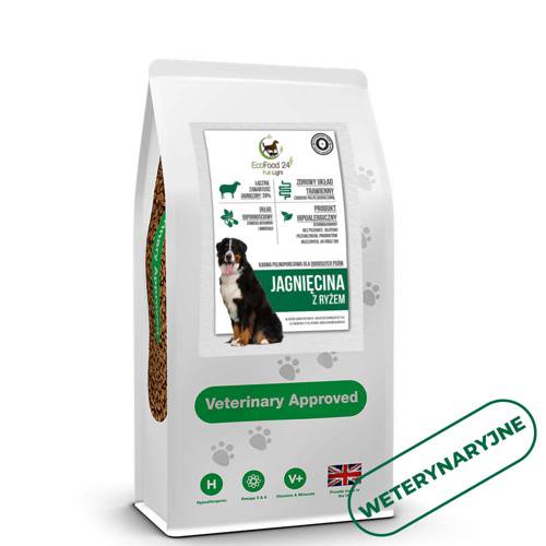 Karma sucha dla psa - Jagnięcina z ryżem 12kg