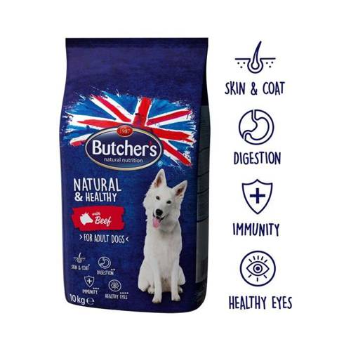 Butcher's Natural&Healthy Dog Dry z wołowiną 10kg