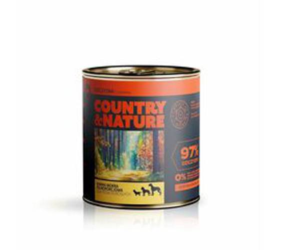 COUNTRY&NATURE Bezzbożowa mokra karma - dziczyzna z żurawiną 850 g