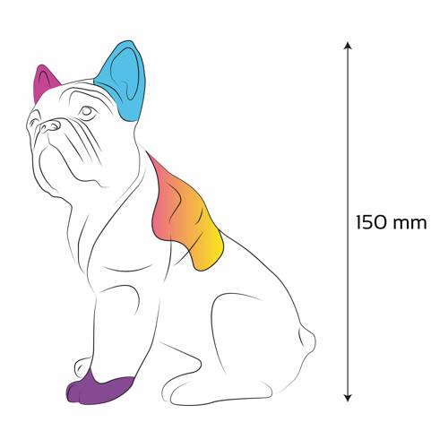 Candellana Kids Kolorowanka gipsowa 3D Bulldog Classic