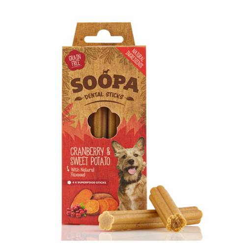 SOOPA Dental Stick Żurawina i Batat (100g)