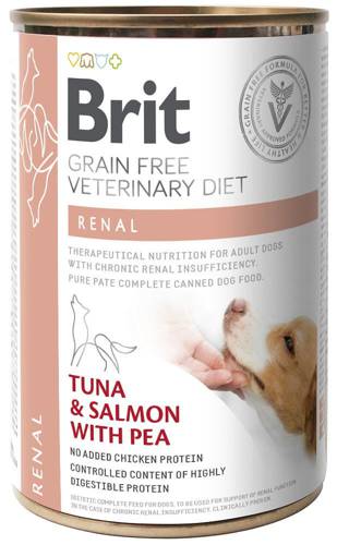 Brit Veterinary Diet Renal Tuna&Salmon&Pea 6x400g