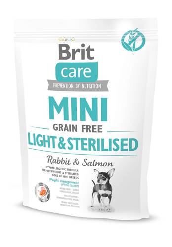 Brit Care Mini Light & Sterilised Rabbit & Salmon 400g