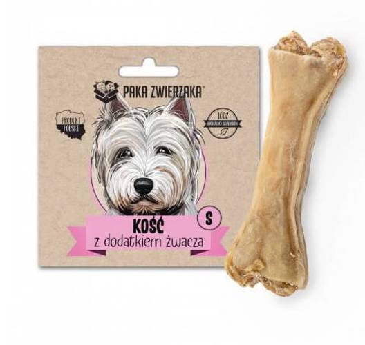 Kość do żucia z dodatkiem żwacza 10 cm (S)