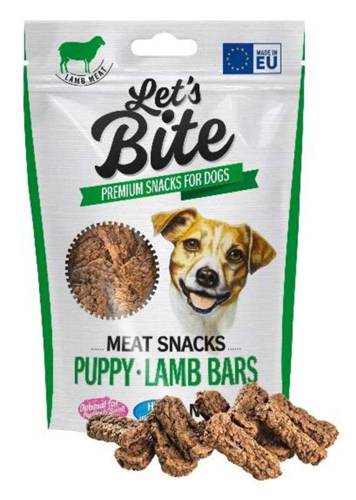 Let’s Bite Meat Snacks Puppy Lamb Bars 80g