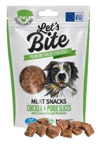 Let’s Bite Meat Snacks Chicken & Pork Slices With Cranberries And Artichoke 80g