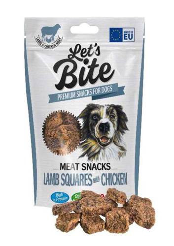Let’s Bite Meat Snacks Lamb Squers With Chicken 80g
