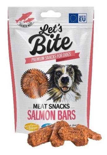 Let’s Bite Meat Snacks Salmon Bars 80g