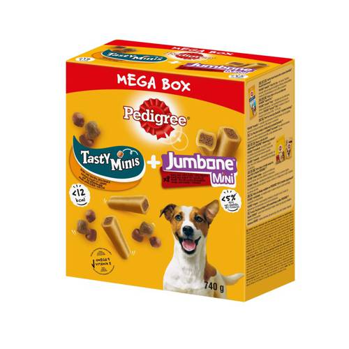 PEDIGREE Mega Box Tasty Minis i Jumbone Mini 740g