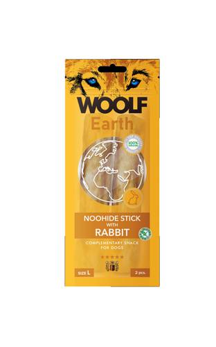 WOOLF Earth Noohide Stick z królikiem L 85g
