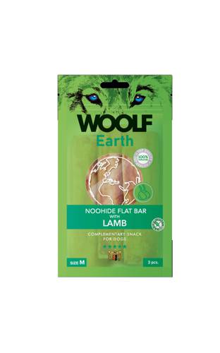 WOOLF Earth Noohide Stick z jagnięciną M 90g