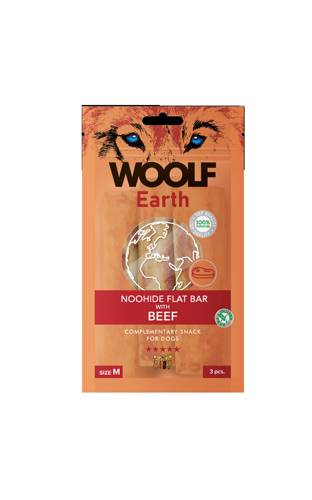 WOOLF Earth Noohide Stick z wołowiną M 90g