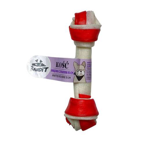 Mr Bandit Kość wiązana MIX kolorów 6szt. 15cm