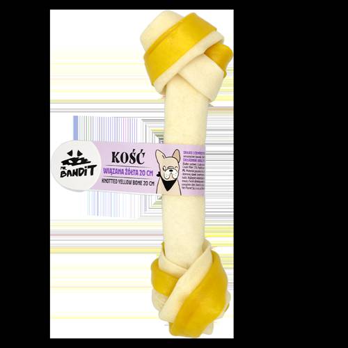 Mr Bandit Kość wiązana żółta 20cm