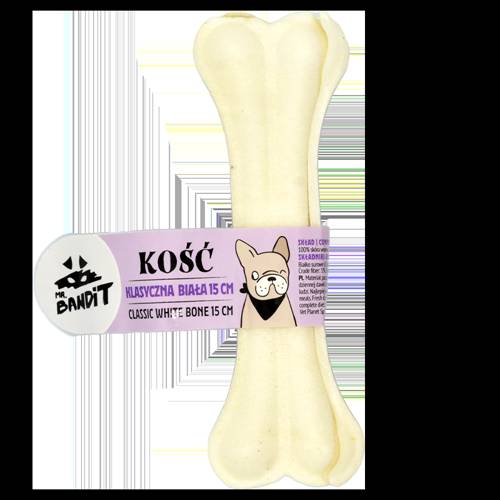 Mr Bandit Kość klasyczna biała 15cm