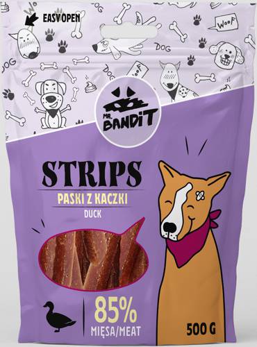 Mr. Bandit Strips paski z kaczki 500g