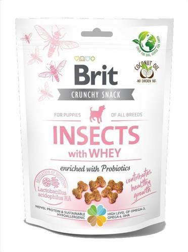 Brit Care Dog Crunchy Cracker Insects Serwatka Probiotyki 200g