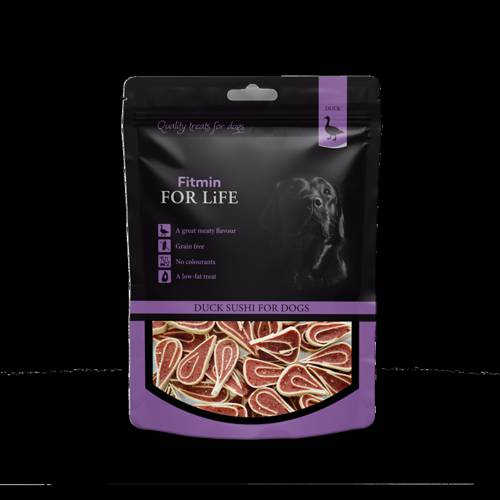 FITMIN Dog For Life Treat Duck Sushi 70g