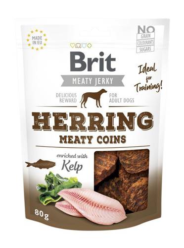 Brit Jerky Snack Herring Meaty coins 80gDomyślny opis krótki